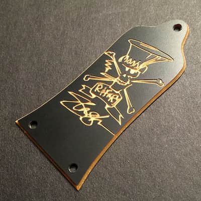 GUITAR TRUSS ROD COVER - Engraved Fits EPIPHONE - Guns N Roses AFD SLASH - Black Gold