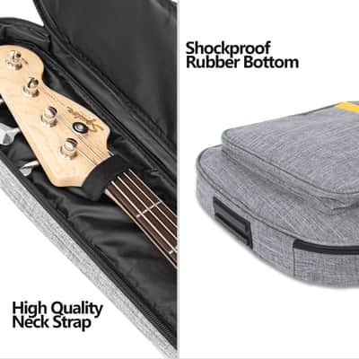 Electric Bass Guitar Gig Bag | Waterproof Padded Backpack Case, 0.4" Thick Protection image 5