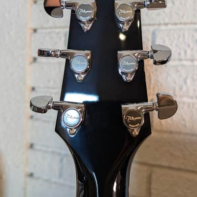 Takamine EF341SC Left Handed Acoustic/Electric Guitar w/Gig Bag - Gloss Black (Serial #61090071) image 6