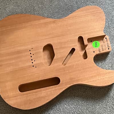 Telecaster Body Unfinished Mahogany Vintage '63 Style Telecaster Body 5lb image 1