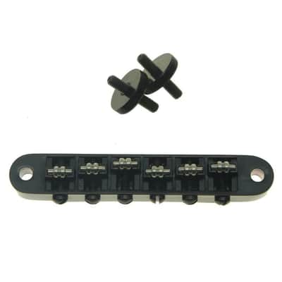 *NEW Roller Saddle BRIDGE M4 Threaded Post for Gibson TuneOMatic Les Paul Black image 1