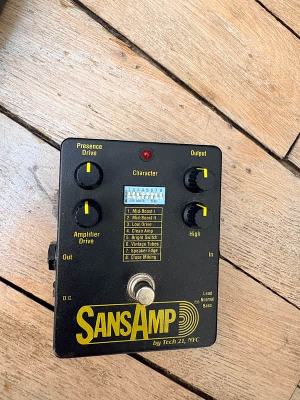 Circa 1994 Tech 21 Sans Amp Rare Vintage Cobain Nirvana Collector Distortion Boutique Pedal image 1