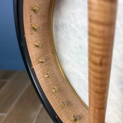 Ome Wicklow 11" 19-Fret Tenor Curly Maple Openback Banjo with Rolled Brass Ring image 9