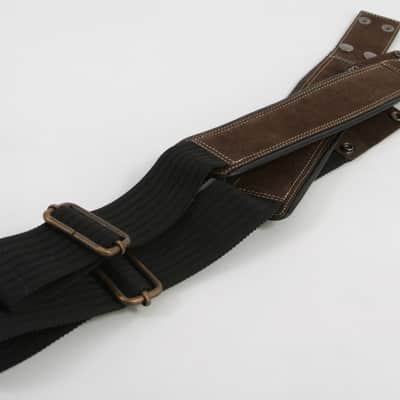 Harvest Fine Leather Brown Buffalo Nubuck Comfort Backpack Straps image 5