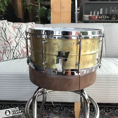 Oriollo 6.5 x14" Spun Brass "Flame Finished" Snare Drum * Very Good Condition* image 2