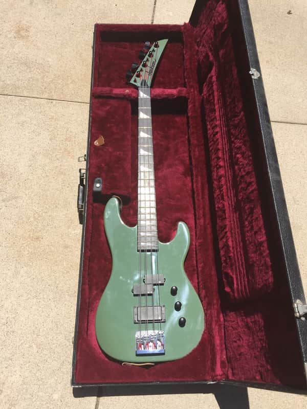 Jackson P-Style 8 String Bass 1988 Military Green image 1