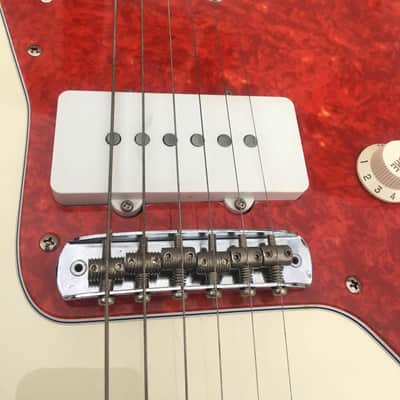 Fender Jazzmaster 1996 Olympic White body / red pick guard Anniversary year image 15