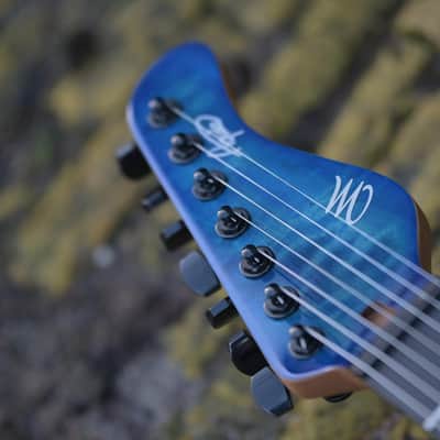 Mayones Aquila Elite S7 Baritone - Infinite Blue Gloss image 9