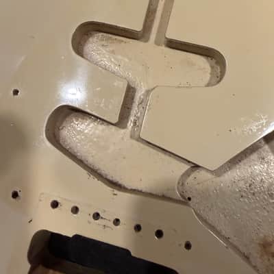 Vintage 1983 Squier Stratocaster Japan White - SQ Series 70s MIJ Body Routed for Kahler 2300 image 3