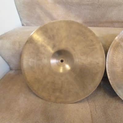 Zildjian Avedis 14 inch quick beat hi hat cymbals clean no cracks! image 8