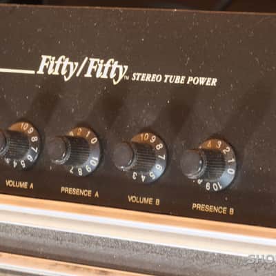 Mesa Boogie 50/50 STEREO TUBE POWER AMP + FLIGHT CASE Black image 2