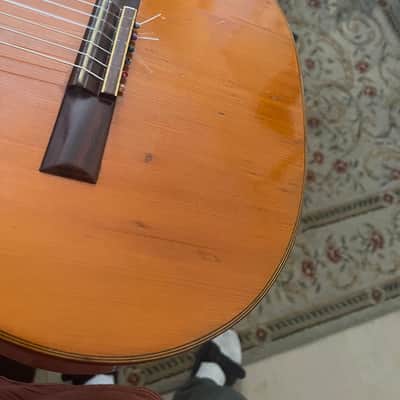 Zen-On AF-82 Vintage Japanese Classical Nylon String Guitar 1960s-70s  + Hard Case image 9