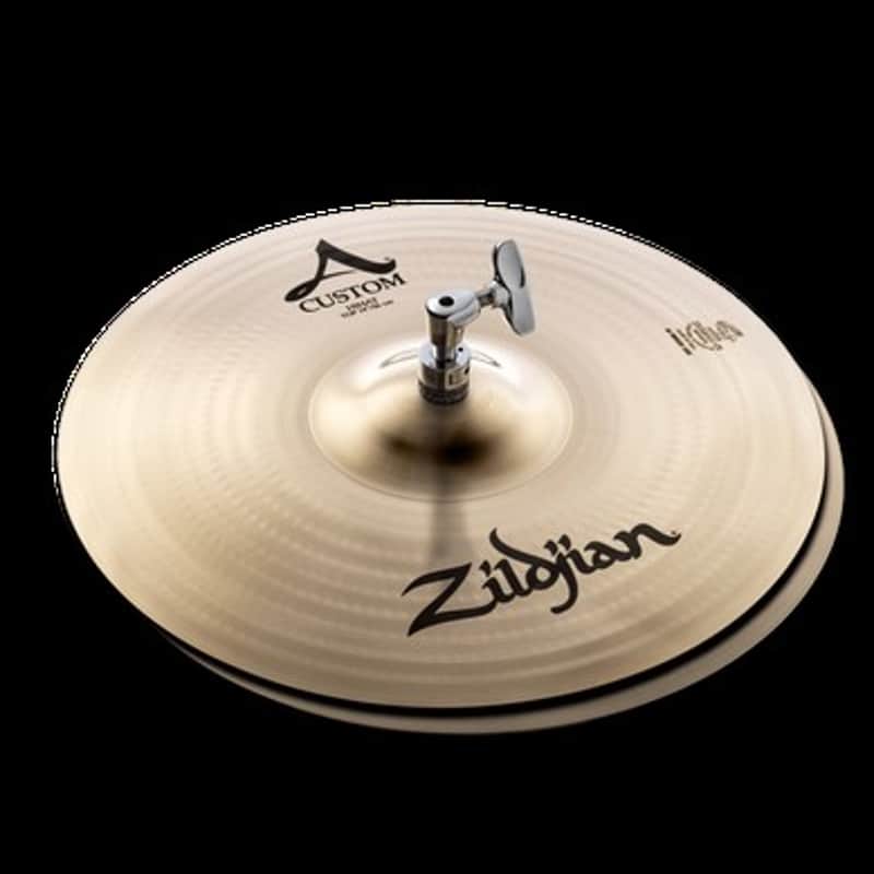 Zildjian 14" A Custom Hi-Hat Cymbals (Pair) - MINT! image 1
