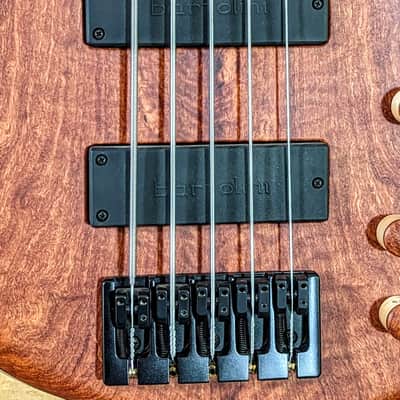 MTD Bass 535-24: Red Narra "10" top, Birdseye Maple Fingerboard, Ash Body & Neck! image 3