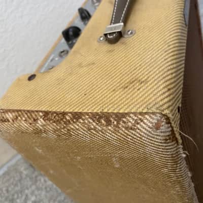 1957 Fender Tweed Princeton 5F2-A Amp Amplifier In Harvard Chassis Vintage Rare! image 9