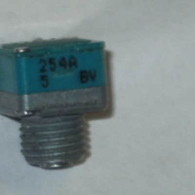 FIVE broken (for parts - AS IS/ FINAL SALE) Boss / Alpha & Alps  potentiometers (various values) 1990s - 2010s - 3 green, 2 teal, 4 are square, 1 is rectangle (stacked) values are in the description (NO: pedals/other items) image 20