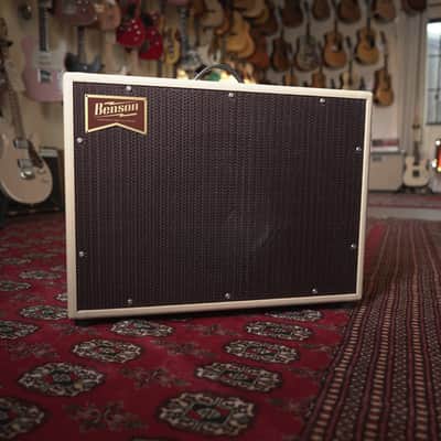 Benson Amps Monarch Reverb Plus 15w 1x12" Tube Guitar Amp Combo - Blonde Tolex w/ Purple Grille image 1