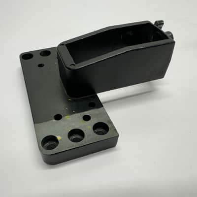 Original Vintage USA Steinberger Guitar BASE PLATE ONLY for R-Trem Trans-Trem Tremolo Bridge 1980s Black image 4