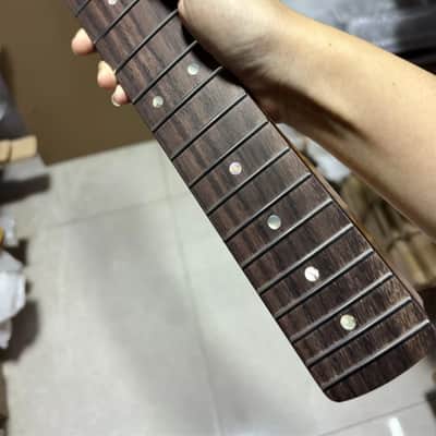new 22fret 5 Piece Roasting Flamed Maple Belectric guitar Neck parts Rosewood image 4