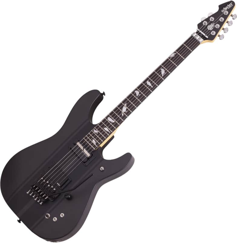 Schecter DJ Ashba Electric Guitar Carbon Grey image 1