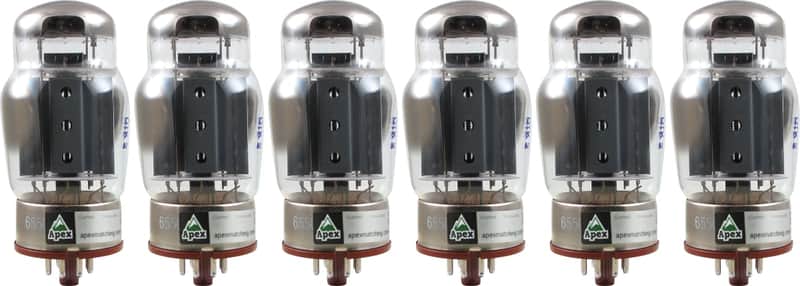 6550, Tung-Sol Reissue, Matched Vacuum Tube, Apex Matched Sextet image 1