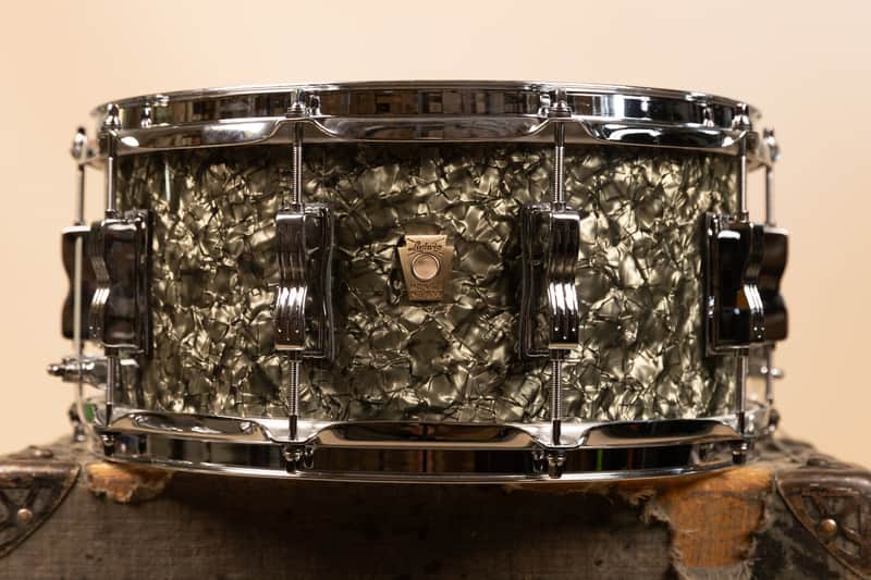 2026 Ludwig 6.5x14 Moss Green Classic Maple Snare Drum image 1