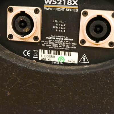 Martin Audio WS218X Dual 18" Passive Subwoofer Speaker System CG01ZPD *ASK FOR SHIPPING* image 10