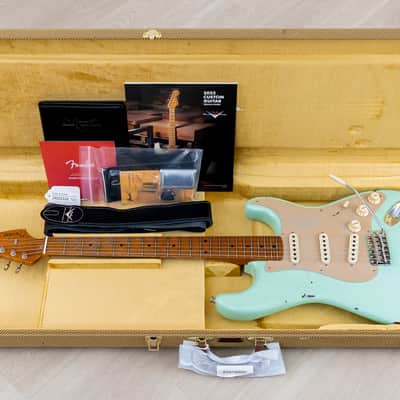 Fender Custom Shop 1956 Stratocaster Roasted Relic Aged Surf Green w/ Fat '60s Pickups image 18