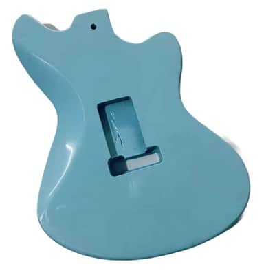 Light Blue Left Handed Jazzmaster Style Guitar Solid Body DIY Project image 3