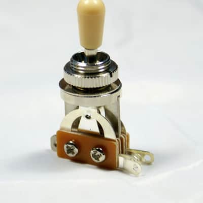 3 Way Toggle Switch Pickup Selector for Electric Guitar ,Chrome/Cream Tip