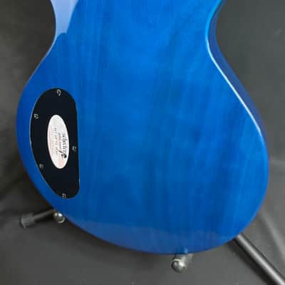 Schecter Solo-II Standard Electric Guitar Ocean Blue Burst Burl Finish image 12