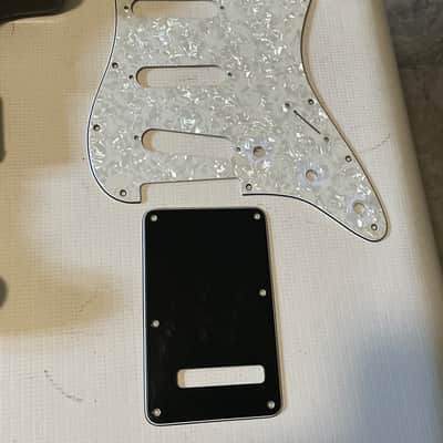 1991 USA Fender American Standard Stratocaster Black Guitar Body 2 Post Tremolo Ready w/ Pickguard image 2