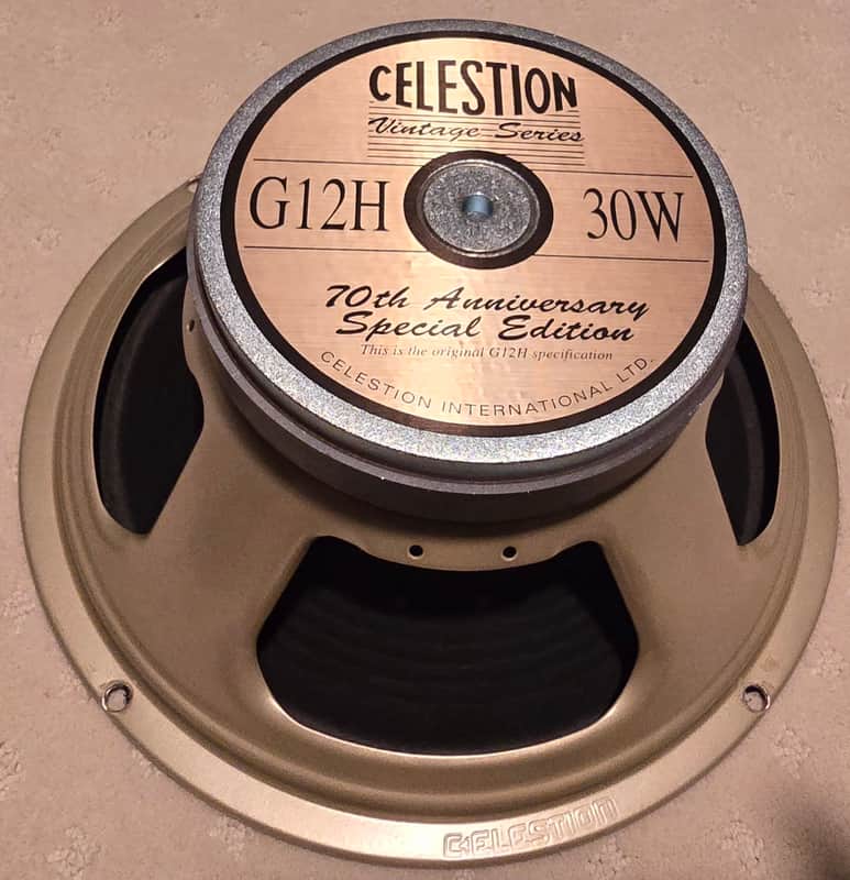 Celestion G12H 70th Anniversary Special Edition 12" 30-Watt 16ohm Guitar Amp Speaker 2020s - Gold image 1