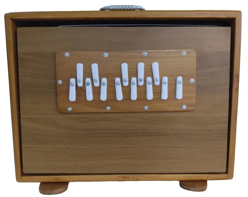 Handmade Shruti Box Big Size  Professional Sound  Sur Peti Sheesham Wood 13 Notes Natural image 1