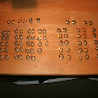 Luthier lot - 81+ various bass guitar tuner grommets image 1