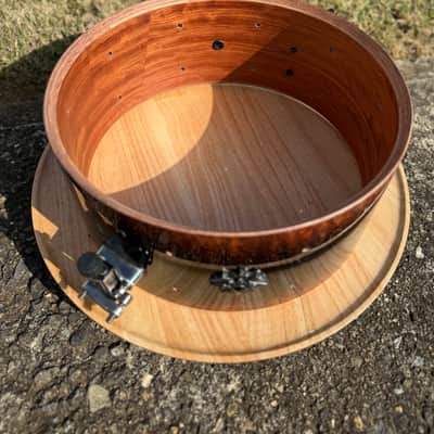 Tama Warlord Collection Masai 6x14" Bubinga Snare Drum 2000s - Quilted Bubinga Burst image 11