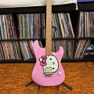 2006 Squier Hello Kitty Stratocaster Pink image 1