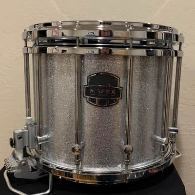 ~WOW!~ Mapex Quantum Mark II Classic 12x14 Marching Snare Drum in Silver Diamond Dazzle (Rm 4) image 2