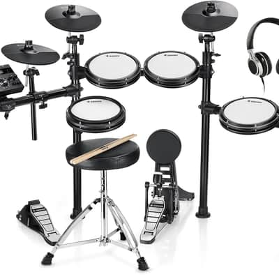 Electric Drum Set Electronic Drum Kit 5 Drums 4 Cymbals, Electric Drum, Audio Line, Drum Sticks image 1
