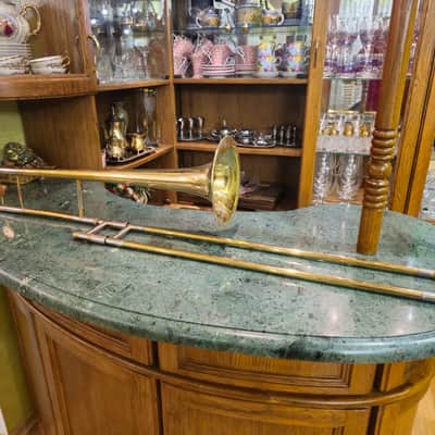 Vintage Orpheus Trombone Kyiv Ukraine 1969 #567 — Brass w/ Original Case image 5