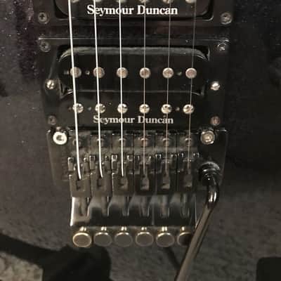 Kramer Nightswan Black/Purple flake sparkle OHSC image 11