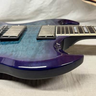 Gibson SG Modern Guitar with Case - Headstock Repaired - UGLY! 2023 - Blueberry Fade image 16