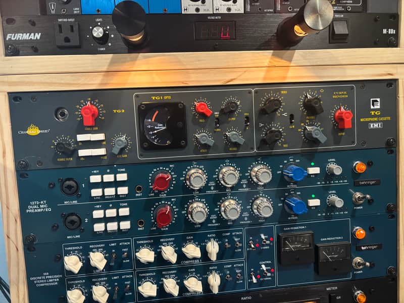 Behringer 1273 two channel mic preamp and eq image 1