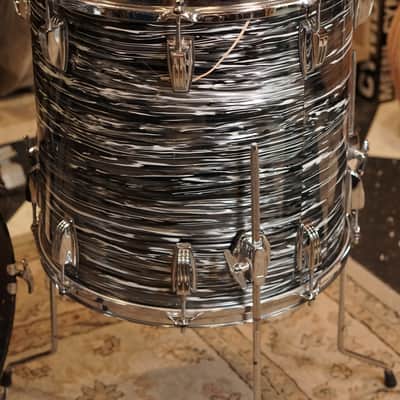 Ludwig 12/13/16/22" Classic Maple Mod Drum Set - Vintage Black Oyster image 19