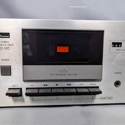 Sansui D-90 Stereo Cassette Deck 1980 For Parts or Repair Needs Belts image 4