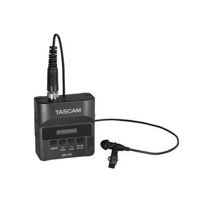 Tascam DR-10L Digital Audio Recorder with Lavalier Mic - Black image 3