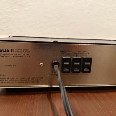 GAS  Thalia II Servo-Loop Preamplifier Great American sound image 11