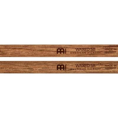 Meinl Waxed 5B Drumstick Hickory Medium Acorn tip Pair image 3