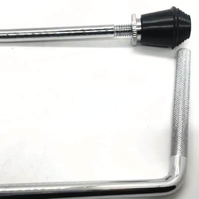 Ludwig Accent CS Custom 9.5mm Gull Wing Style Bass Drum Spurs w/Screw On Tips - NOS - OPEN BOX image 4