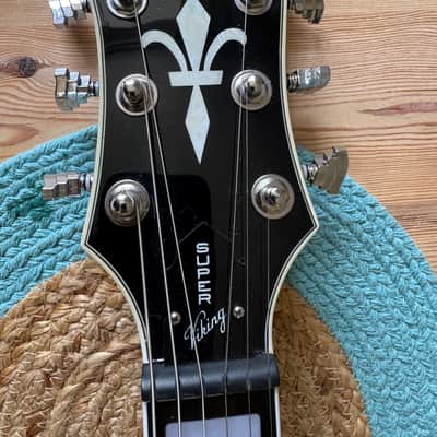 Hagstrom Super Viking – Semi Hollow, Dark Baltic Sea Blue – Excellent Condition image 8